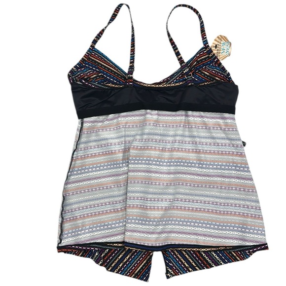 MiracleSuit Shimmer Links Love Knot Tankini Top Size 10 - Picture 6 of 16